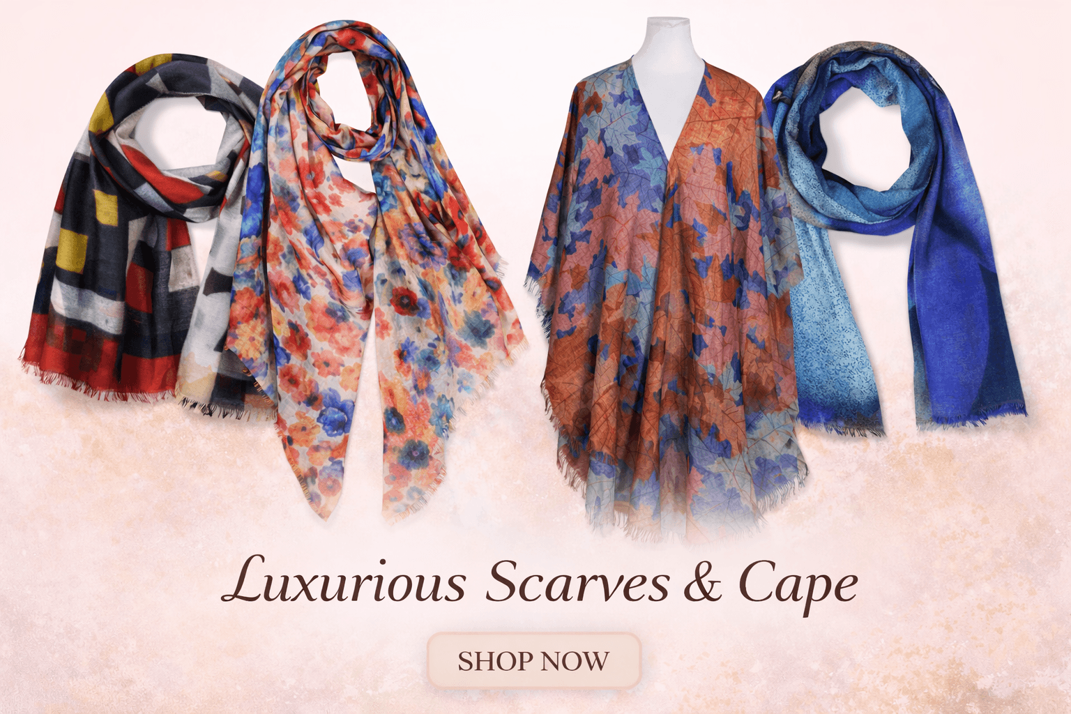 Luxurious Scarves & Capes Collection